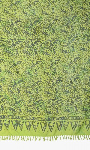 Sarong BALI BATIK lizard neonowo zielony