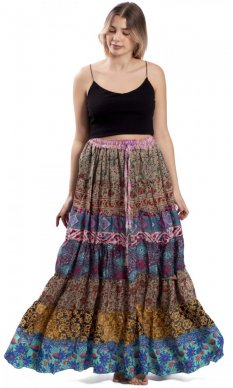 Volánová sukně v etno stylu  XVII.