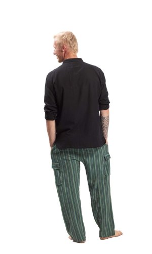 Kalhoty CLASSIC STRIPES zelené III.