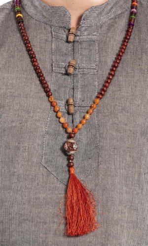Meditační náhrdelník MALA oranžový II.