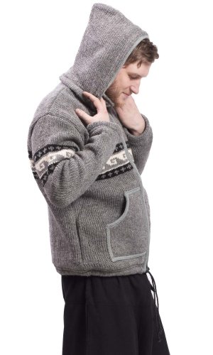 Kurtka wełniana WAVES jasno szara