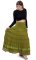 ADITI – kolová sukně s krajkou zelená