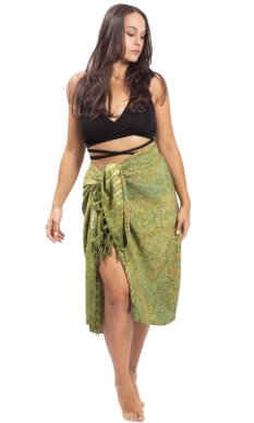 Sarong BALI BATIK zelený XIII.