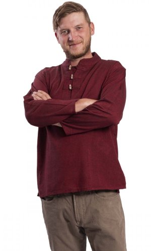 Košile Nepál / ETNO KURTA červená