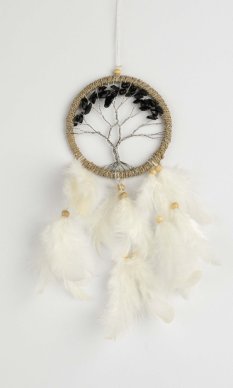 Lapač snov TREE čierna / dĺžka 25 cm