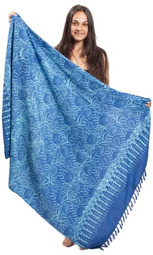 Sarong BALI BATIK niebieski IX.