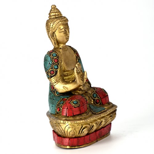 Kovová socha BUDHA ↑16,5 cm