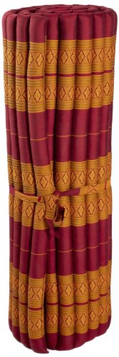 Futon rolowany / szerokość 120 cm / ochrowo-czerwony