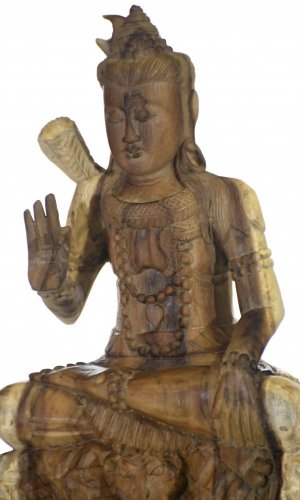 Drewniana rzeźba Boga Shiva ↑40 cm