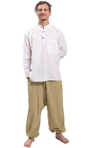 Harémové kalhoty / Sultánky MILDRIM zelené II.