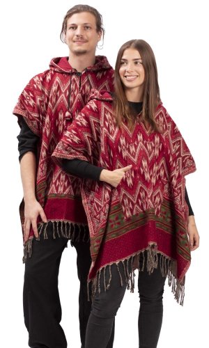 Pončo RIVAN červené