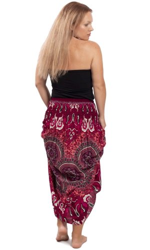 Dlouhá sukně / šaty THAI RINGS červená I.