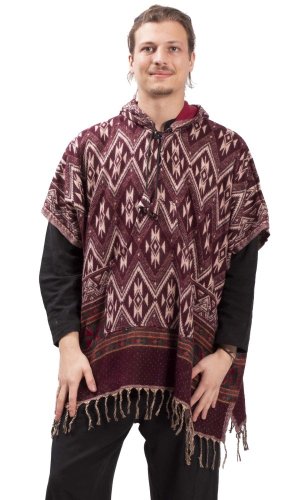 Pončo RIVAN bordó