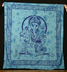 Mandala duża Ganesha niebieska