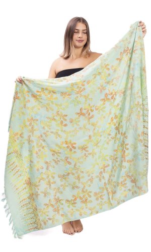 Sarong BALI BATIK jasnozielony IV.
