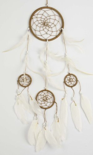 Lapač snov CIRCLES hnedá/ dĺžka 45 cm