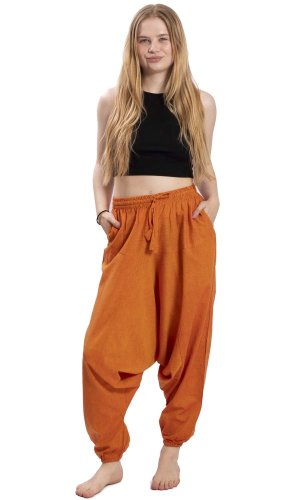 Harémové kalhoty / Sultánky CLASSIC oranžové