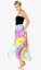 Długa spódnica Batik różowo-żółta - Rozmiar: M