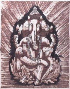 Látkový obrázek GANESHA VIII.