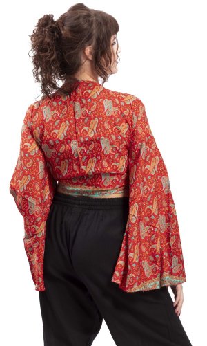 Bolerko GITA s dlouhým rukávem červené IV.