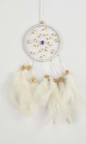 Łapacz snów NAZAR biały / długość 22cm