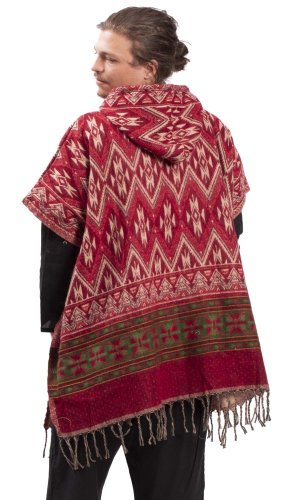 Pončo RIVAN červené