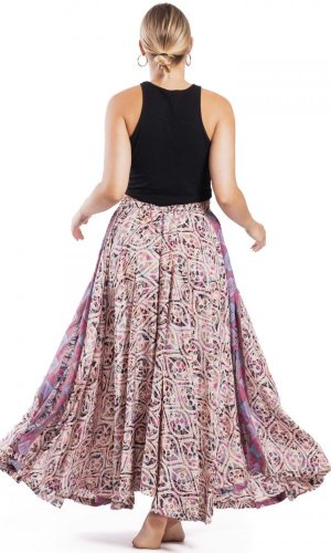 Kolesová sukňa LALITA ružová
