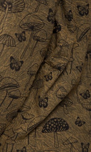 Kurtka z kapturem MUSHROOM ochra - Rozmiar: 2XL