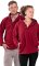Bluza unisex z kapturem RAHUL ciemnoczerwona