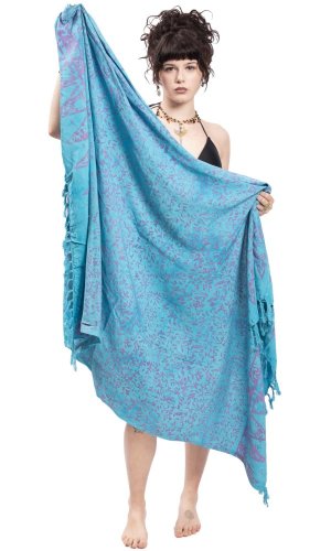 Sarong BALI BATIK turkusowy IV.