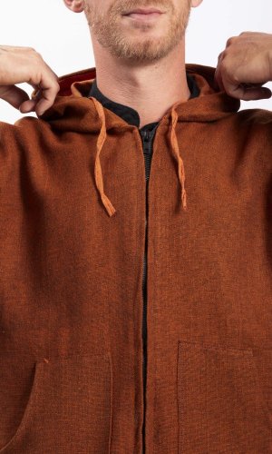 Kurtka z kapturem NEPA pomarańczowy - Rozmiar: L