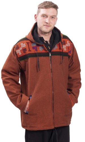 Ciepła kurtka męska VIKRAM rdzawa czerwień IV. - Rozmiar: XL