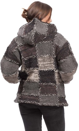 Pletená bunda HIMALAYAN šedo-hnědá II.