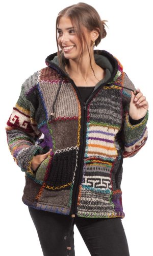 Kurtka dzianinowa HIMALAYAN multicolor - Rozmiar: XL