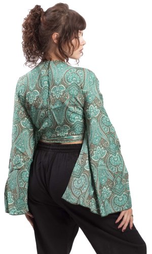 Bolero GITA z długim rękawem zielone I.