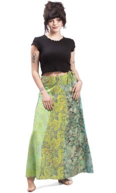 Spódnice typu sarong zielona