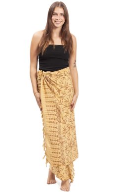 Sarong BALI BATIK beżowy XV.