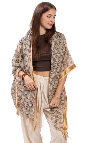 Sarong / šátek JALA / červeno-černý ornament III.