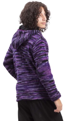 Pletená bunda MARLED fialová