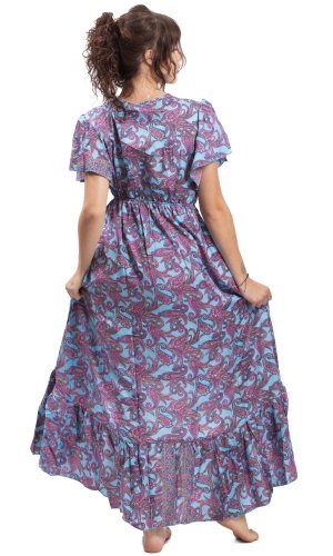 Dámské šaty dlouhé SNEHA modré II.