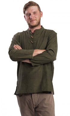 Koszula indyjska / ETNO KURTA army zielona