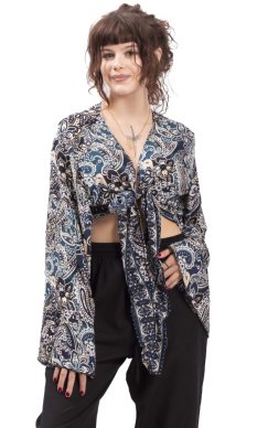 Bolerko GITA s dlouhým rukávem modré VI.