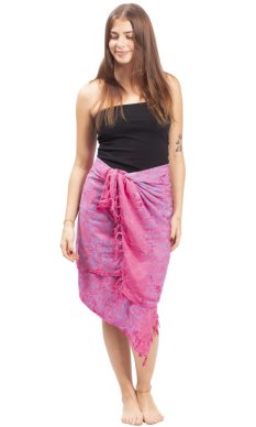 Sarong BALI BATIK růžový XVI.