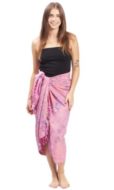 Sarong BALI BATIK růžový XII.