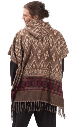 Pončo RIVAN hnedé I.