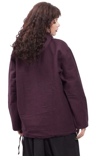 Bluza unisex z kapturem RAHUL ciemny fiolet - Rozmiar: XL