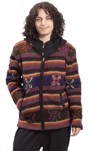 Kurtka dzianinowa BHUTAN fioletowa
