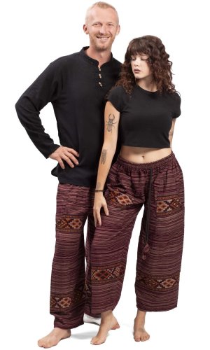 Teplé kalhoty BIHAR FREE červené III.