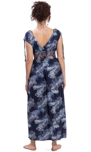 Dámské šaty dlouhé KAY PEACOCK modré