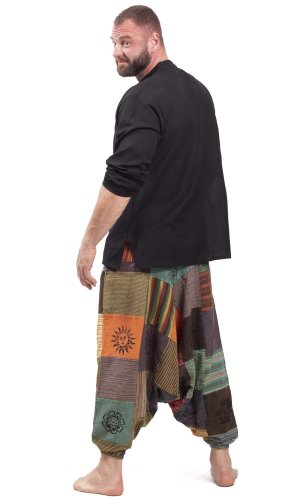 Patchworkowe szarawary KANTHA